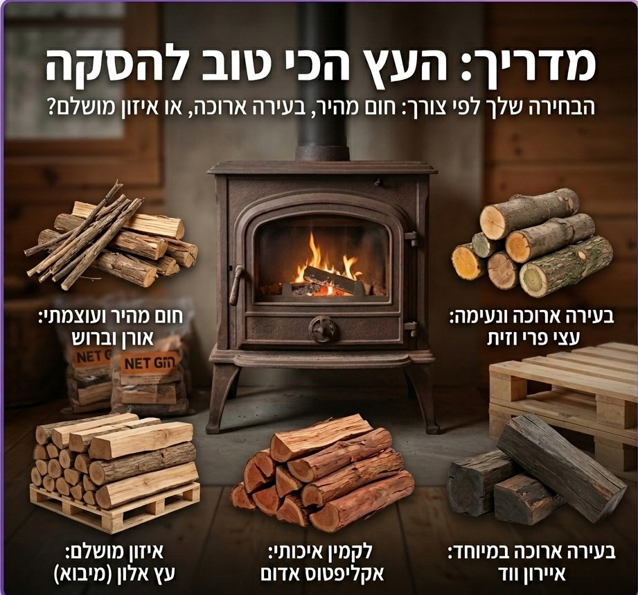 עץ הכי טוב להסקה 